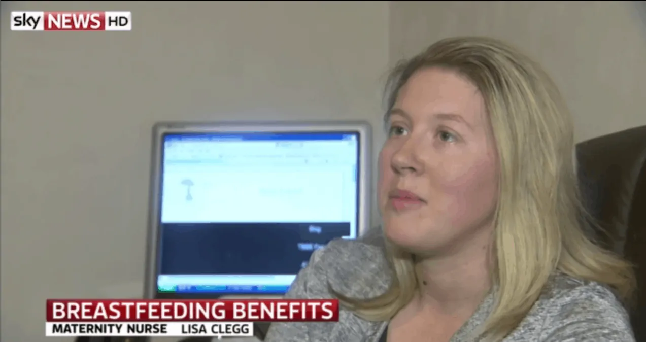New breastfeeding study interview with Sky News